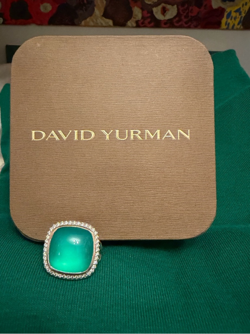 DAVID YURMAN ALBION® RING Lagoon Orchid and Diamonds, 15mm - Picture 5 of 9